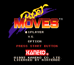 Power Moves Title Screen